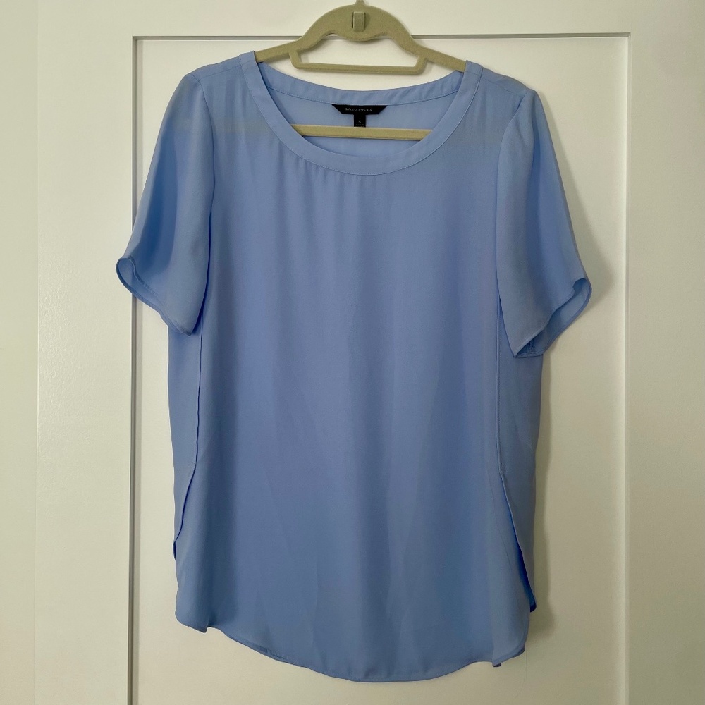 Banana Republic Powder Blue Blouse